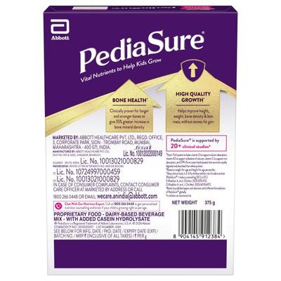 Pediasure Scientifically Designed Nutrition Drink Refill - Vanilla Flavour 375 g - Kids Nutrition