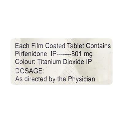 PULMOFIB 801mg Tablet 10's - Idiopathic Pulmonary Fibrosis