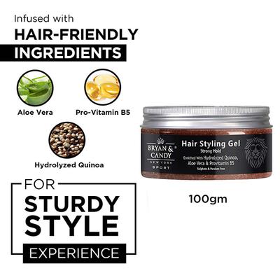 Bryan & Candy Lion Series Hair Gel 100 gm - Hair Gels & Waxes
