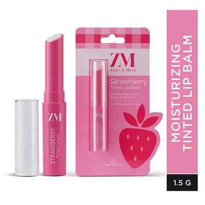 Zayn & Myza Strawberry Tinted Lip Balm 1.5 gm - Lip Balms
