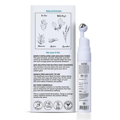 Soulflower Acne Clearout Spot Corrector with Tea Tree & Witch Hazel 15 ml - Face Gels