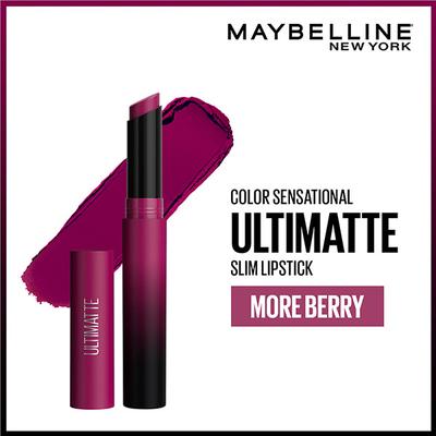 Maybelline New York Color Sensational Ultimatte Lipstick, More Berry 1.7 gm - Lipsticks