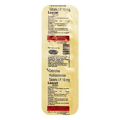 LEECET Tablet 10's - Allergies-Ant