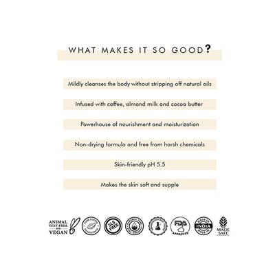 mCaffeine Naked & Raw Latte Coffee Bathing Bar Soap for Moisturization with Almond Milk 100 gm - Shower Gels & Body Wash