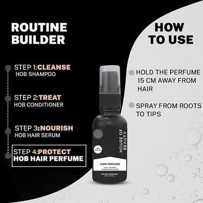 House of Beauty Hair Perfume with Oud For Hair Strengthening, Thickening & Growth 30ml - Hair Sprays & Mists