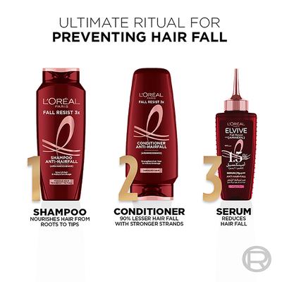 L'Oreal Paris Fall Resist 3X Anti Hairfall Shampoo with Arginine Essence 650ml - Shampoos
