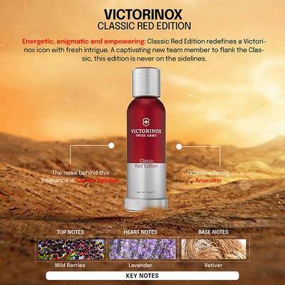 Victorinox Classic Red Edition Eau De Toilette 100 ml - Men Perfumes (Edt/Edp)