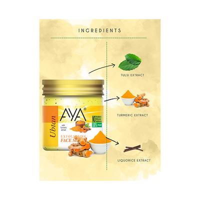 Aya Ubtan Exfoliating Face Scrub, No Paraben, No Silicone, No Sulphate 100 ml - Scrubs & Exfoliants