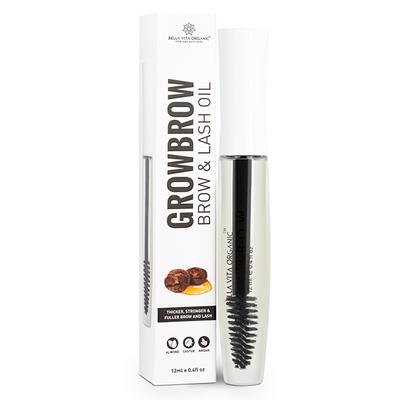 Bella Vita Organic GrowBrow Eyebrows & Eyelash Hair Growth & Volume Oil 12 ml - Eyebrow Pencils & Enhancers