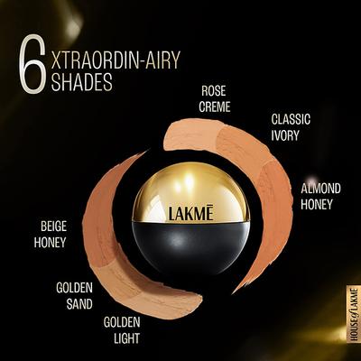 Lakme Xtraordin-airy Mattereal Mousse Foundation, 03 Golden Sand, 25gm - Foundation