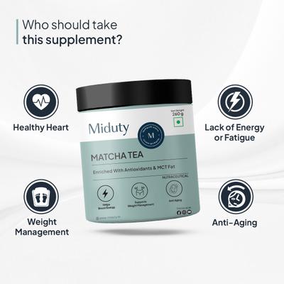 Miduty Matcha Tea Powder 260 g - Green/Herbal Teas