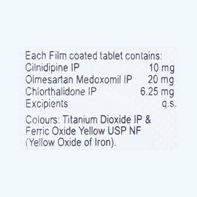 Olkem Trio 6.25mg Tablet 10'S - Hypertension-Ana