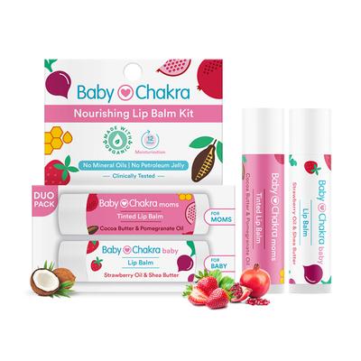 BabyChakra Nourishing Lip Balm Duo 4.5gm each 2's - Lip Balms