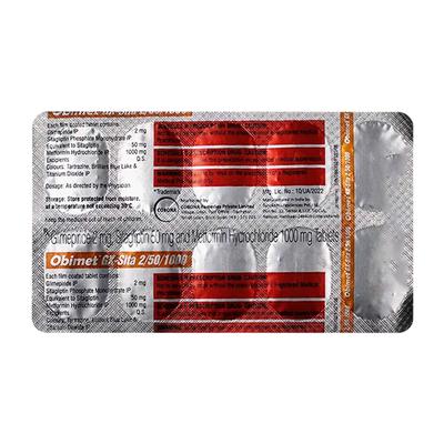 OBIMET GX SITA 50/2/1000 Tablet 10's - Diabetes-Ant
