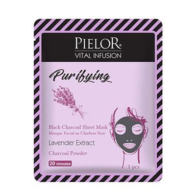 PIELOR VITAL INFUSION BLACK CHARCOAL MASK 125ml 5's - Sheet Masks