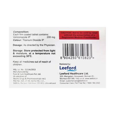 VORISURE 200 Tablet 4's - Fungal Infections-Anf