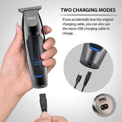 VGR V-070 Trimmer 120 min Runtime 5 Length Settings (Black) 1's - Trimmers