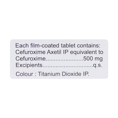 Zocef 500mg Tablet 10'S - Bacterial Infections-Cep