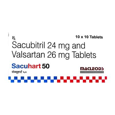 SACUHART 50 Tablet 10's - Heart Failure-Ang