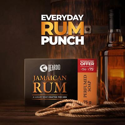 Beardo Jamaican Rum Soap 75 gm - Soaps