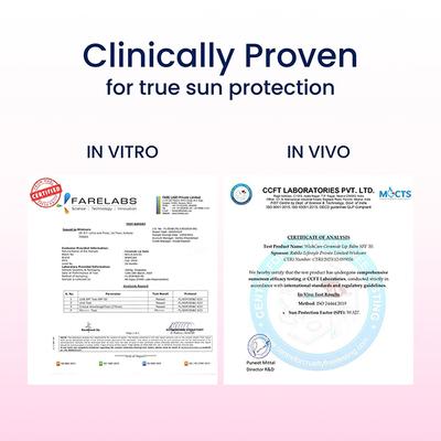 WishCare Tinted Ceramide Lip Balm with SPF50 PA+++ - Kojic Acid & Niacinamide - For Lip Lightening 5 gm - Lip Balms