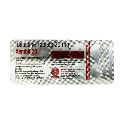 XEMBIL 20 Tablet 10's - Allergies-Ant