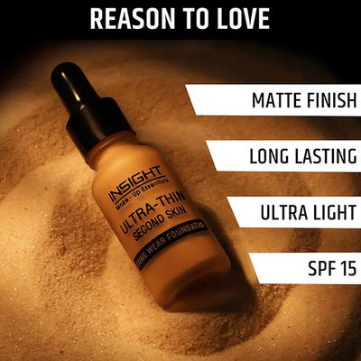 Insight Cosmetics Ultra-Thin Second Skin Long Wear Foundation LN13 20 ml - Foundation