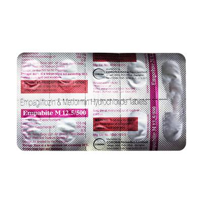 EMPABITE M 12.5/500 Tablet 10's - Diabetes-Ant