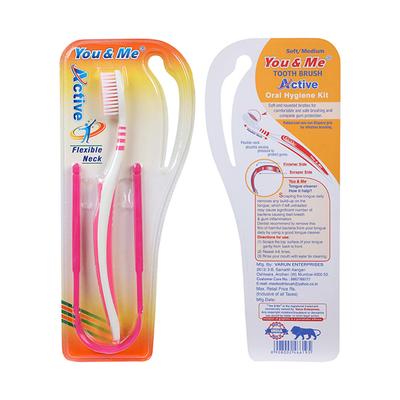 You & Me Active Toothbrush & Tongue Cleaner (Buy 1 Get 1 Free) - Toothbrushes