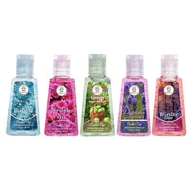 Bloomsberry Hand Sanitizer Combo Pack 30 ml (Bubble Kiss + Crispy Air + Winter Glow + Green Apple + Lavendar) - Hand Sanitizer