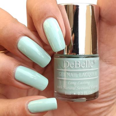 DeBelle Gel Nail Lacquer Mint Amour Mint Blue Nail Polish 8 ml - Nail Polish
