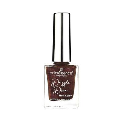 Coloressence Dazzle Diva Glitter Metallic Nail Paint -Purple Diamond Color 10 ml - Nail Polish