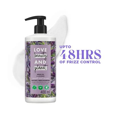 Love Beauty And Planet Argan Oil and Lavender Sulfate Free Smooth and Serene Shampoo 400 ml - Shampoos