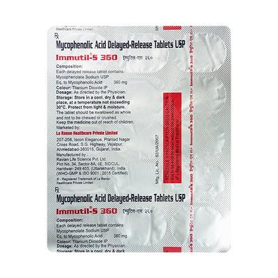 IMMUTIL S 360 Tablet 15's - Auto Immune Disease-Imm