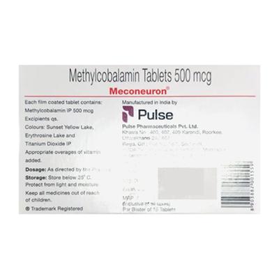 MECONEURON 500MCG TABLET 15'S - Supplements-Vam