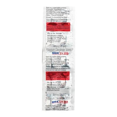 MOX CV 625mg Tablet 10'S - Bacterial Infections-Pen
