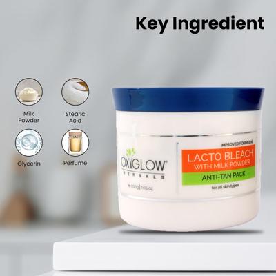 OxyGlow Herbals Lacto Bleach With Milk Powder 200gm - Face Bleach