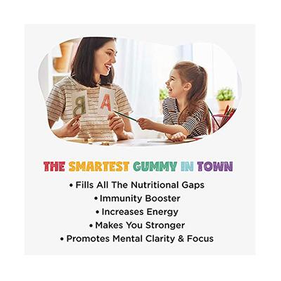 Kiddoze Calcium & Vitamin D3 Gummies - Strawberry & Orange Flavour 60's - Multi-Vitamins