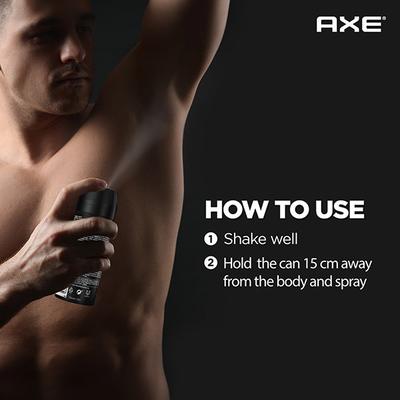 Axe Black Deodorant Body Spray for Men 48H Odour Protection Frozen Pear and Cedarwood Scent 150 ml - Men Deodorants/Roll-Ons