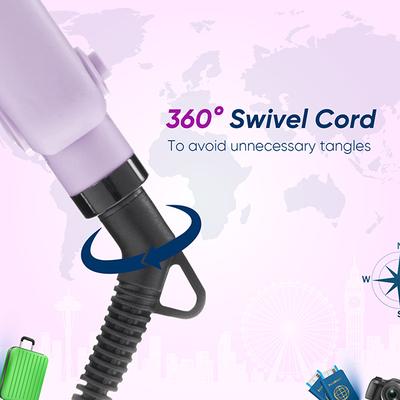 Vega Go Mini Hair Waver with Ptc Ceramic Coated Plates for Women, Purple (VHWR-02) 350 gm - Rollers & Curlers