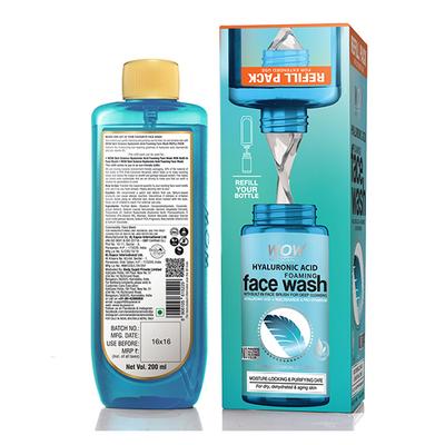 Wow Life Science Hyaluronic Acid Foaming Face Wash 200 ml - Face Washes