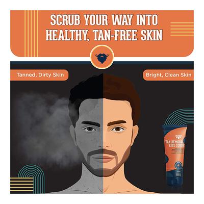 Beardhood Tan Removal Face Scrub 100 gm - Face Scrubs