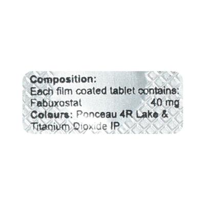 Febzeal 40mg Tablet 10'S - Gout