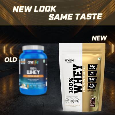Onelife 100% Whey Protein Isolate Powder - Chocolate (Pouch) 500 gm - Workout Essentials
