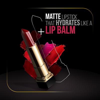 Faces Canada Festive Hues - Comfy Matte Creme Lipstick - Oh So Serious & Over And Out 4.2gm each 2's - Lipsticks