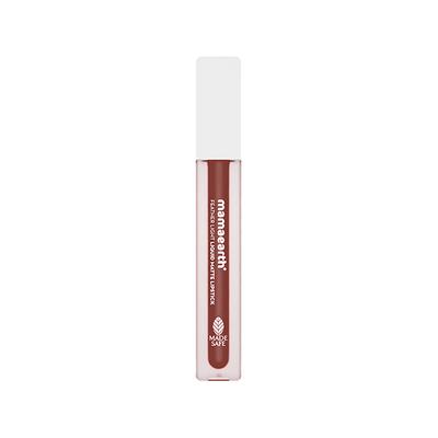 Mamaearth Feather Light Liquid Matte Lipstick with Coconut & Vitamin E for 16-Hour Long Stay (Weightless & Non-Drying) - 03 Nude Tea 3.5 ml - Lipsticks
