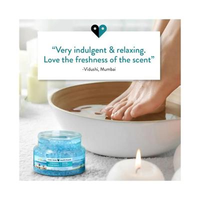 Find Your Happy Place Sunkissed Ocean Waves Bath & Foot Soak Salt Sea Salt & Water Blossom 250 gm - Bath Salts