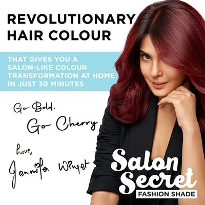 BBlunt Salon Secret High Shine creme Hair Colour 6.62 Cherry Red (50gm+50ml+8ml) 1's - Crème
