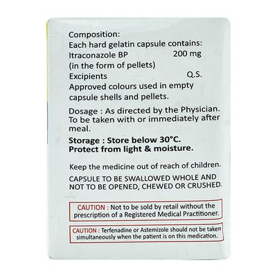 VIZITRA XL 200 Capsule 10's - Fungal Infections-Anf