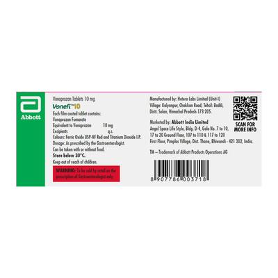VONEFI 10 Tablet 10's - H.Pylori Infection